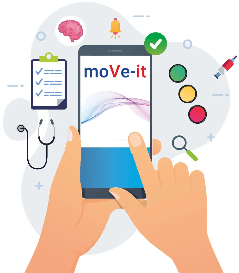 Wie wenden Sie die moVe-it-App an?