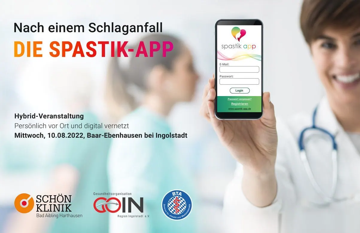 Hybrid-Veranstaltung „Nach einem Schlaganfall – DIE SPASTIK APP“