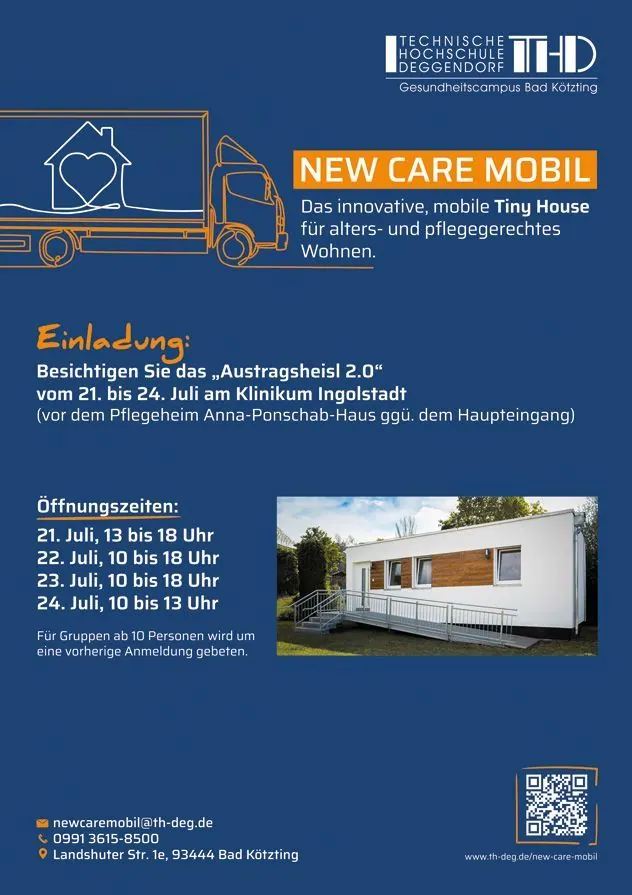 „Austragsheisl 2.0“ – Das New Care Mobil machte Station am Klinikum Ingolstadt